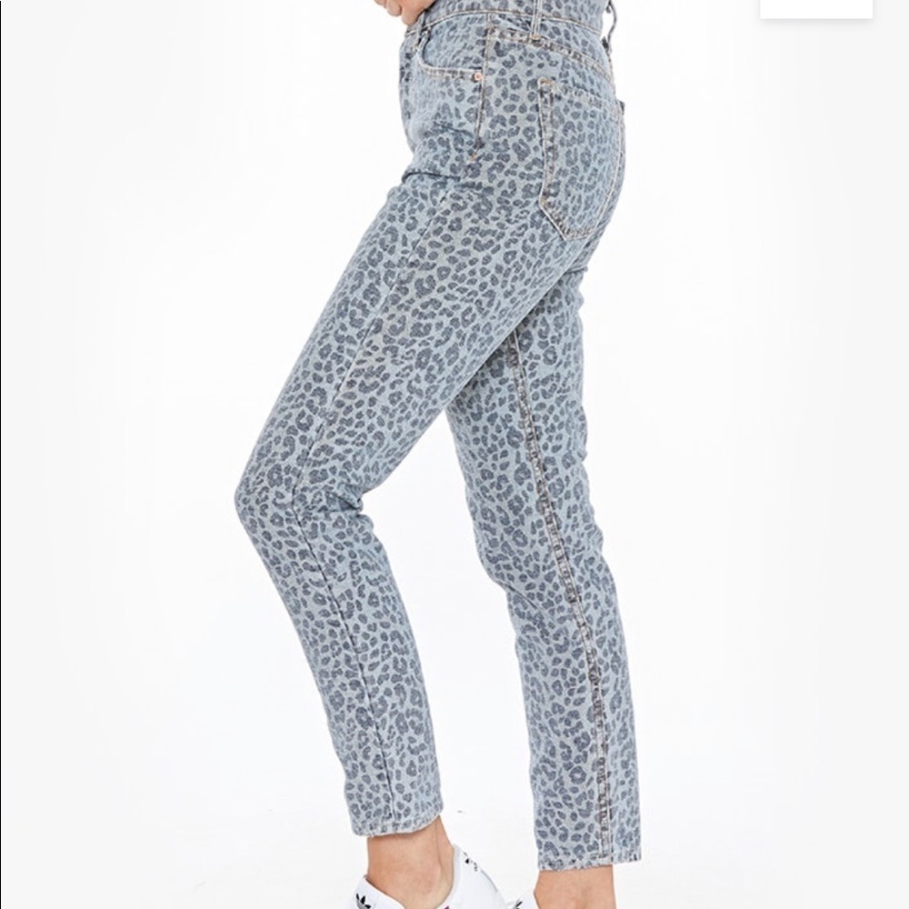 GRLFRND Gray Karolina Wildcat Cheetah Print High Rise Waist Skinny Jeans, 27 NWT - Picture 6 of 14